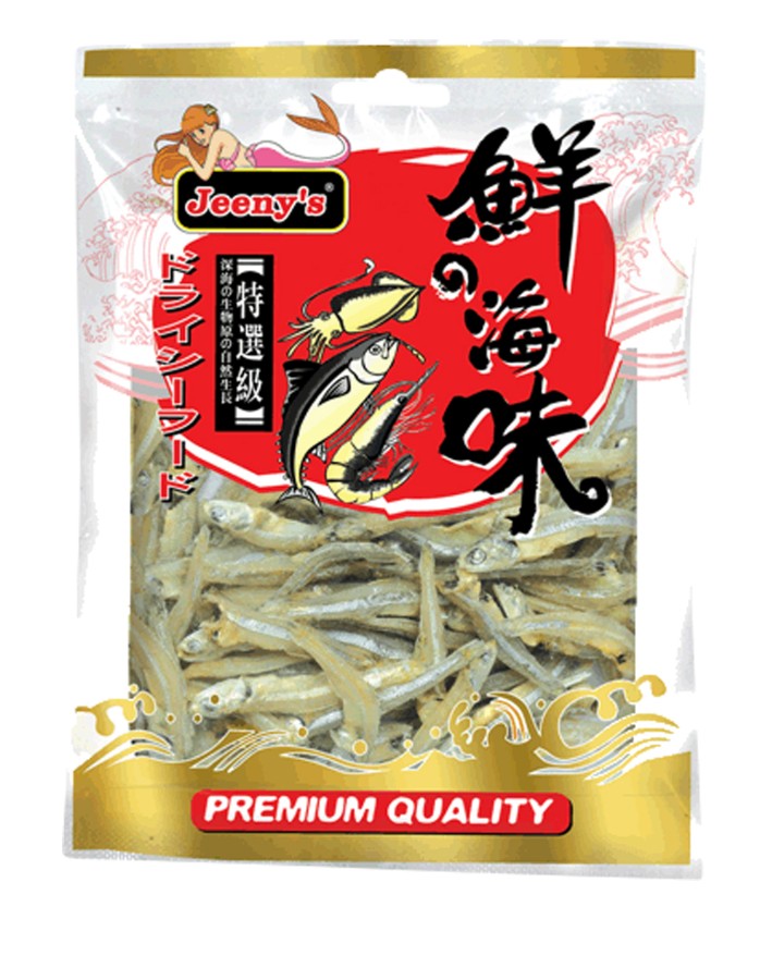 JEENY'S Ikan Bilis - MEDIUM Dried Anchovy H/On 100g x1