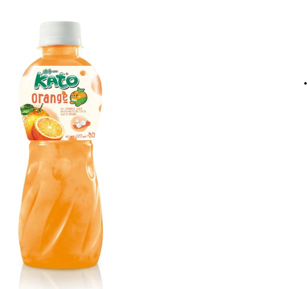 Kato Nata De Cocoo Orange Juice 葡萄汁 Nuoc nho 320ml x1