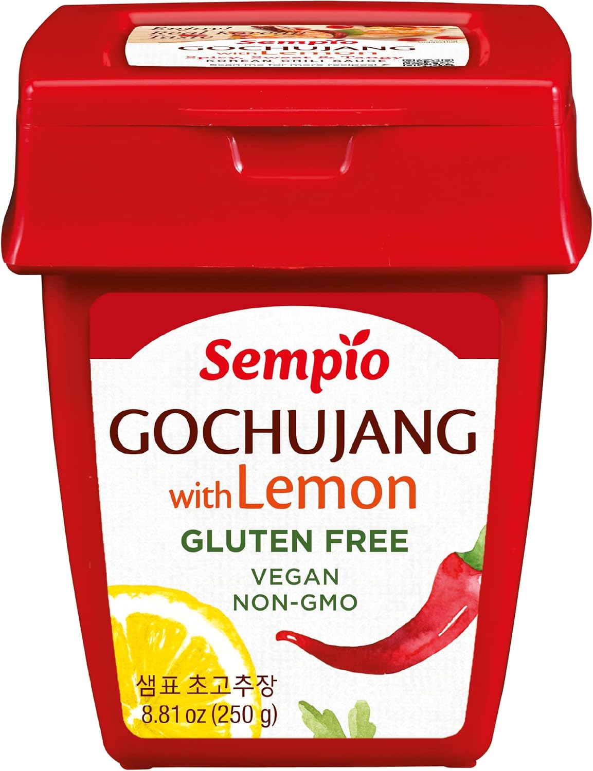 Sempio Gochujang with Lemon, Korean Chili Sauce, Gluten-Free 無麩質檸檬味辣椒醬 250G X1