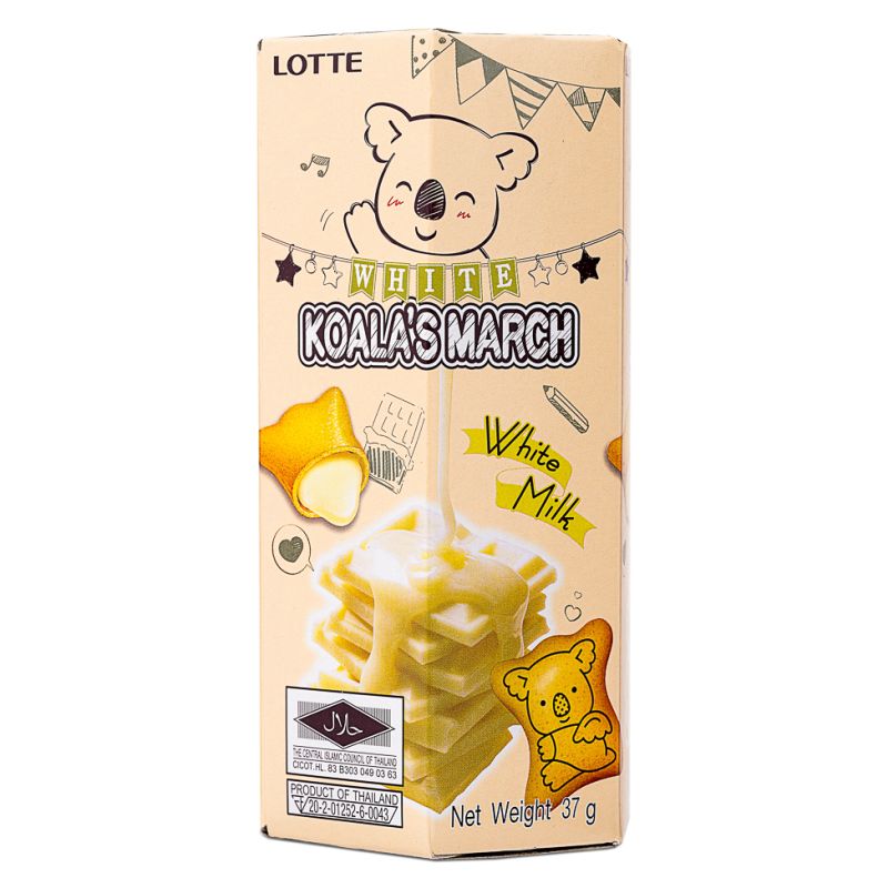 Bánh quy tháng ba của Lotte Koala Sữa trắng 樂天熊仔餅 牛奶味 37g x1