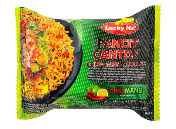 19523-Tôi thật may mắn! Mì Canton Pancit ăn liền (Chillimansi) 炒麵辣青檸味 60g x 1