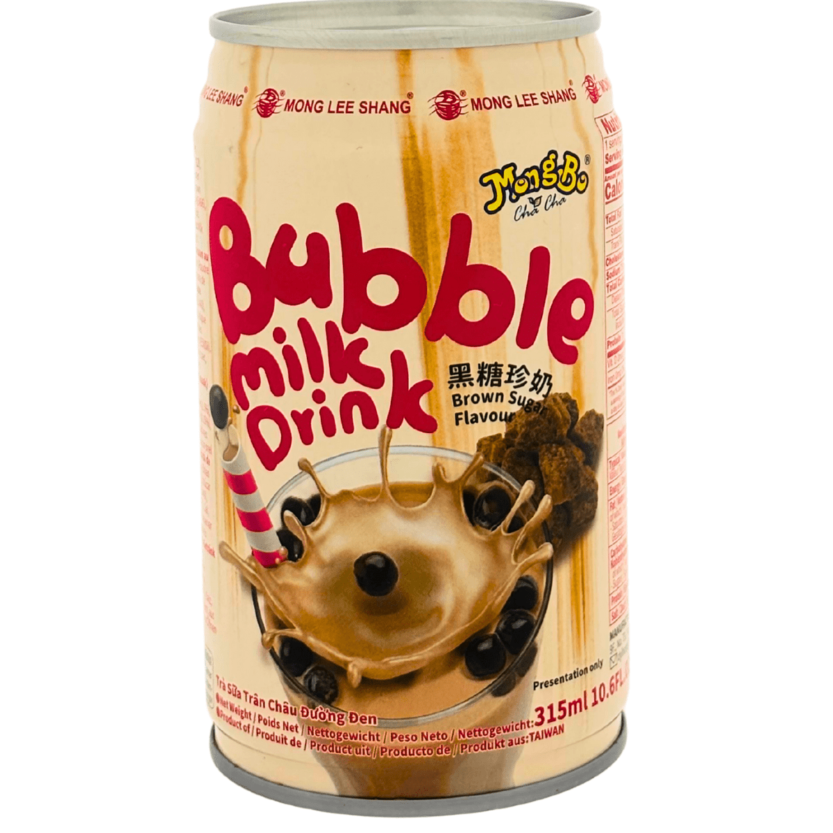 Mong Lee Shang Brown Sugar Bubble Milk 萬里香黑糖珍珠奶飲 320g x 1