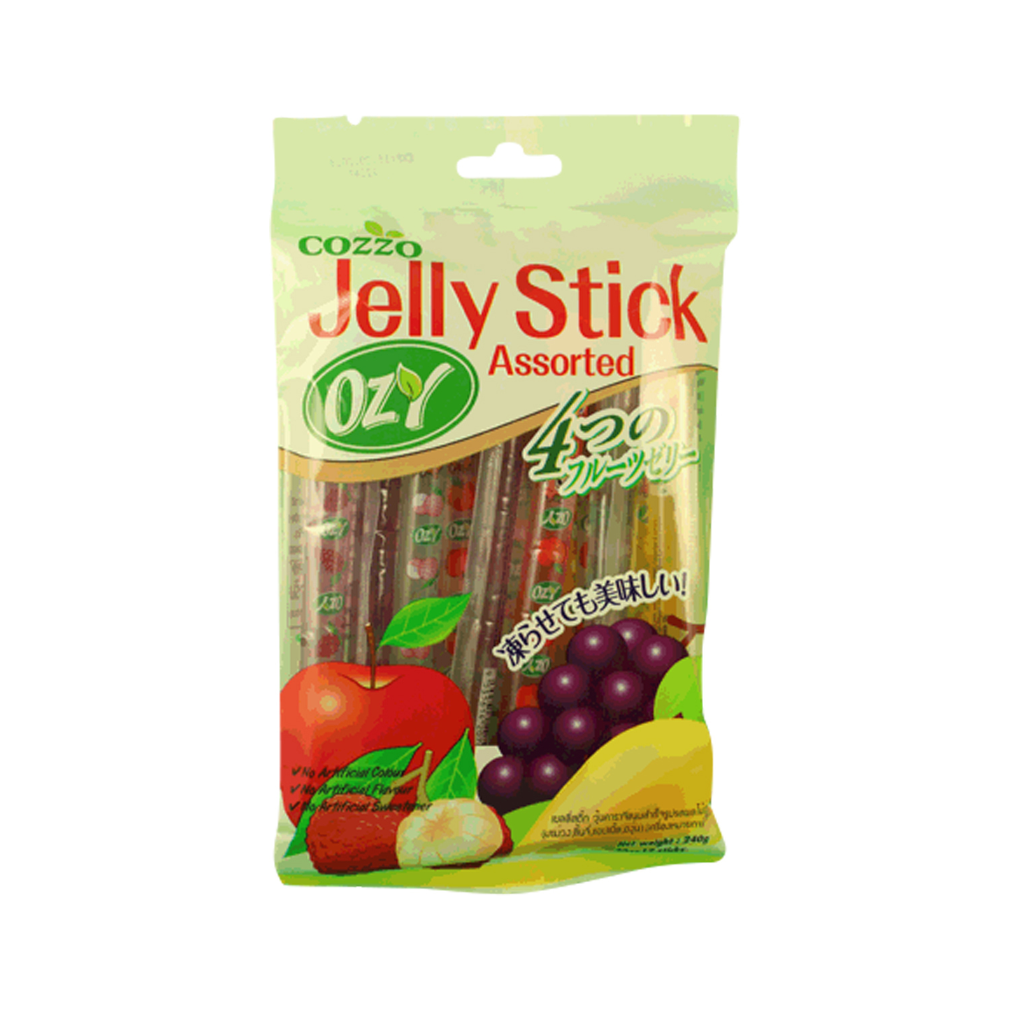COZY Fruit Jelly Sticks-Assort 水果果凍棒 (12pcs) 240g x1