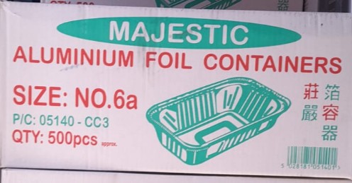 No.6A Aluminium Foil Container No. 6A 排骨錫盒 500pcs x 1