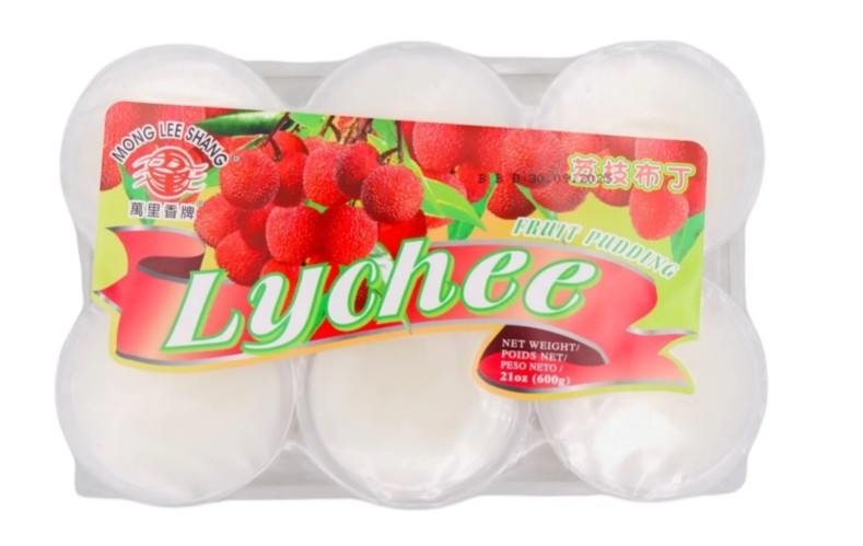 Mong Lee Shang Pudding Lychee Flavour 萬里香布丁-荔枝 Thach Rau Cau Vi Vai 600g x 1