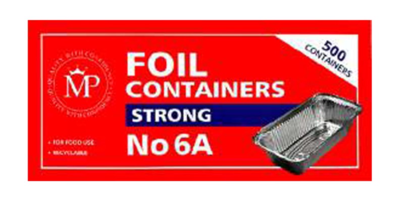 MP No.6A Aluminium Foil Container 經濟No. 6A 排骨錫盒 500pcs x 1