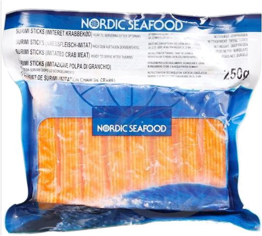 Thanh cua Bắc Âu cam 雪藏蟹棒 250g x1
