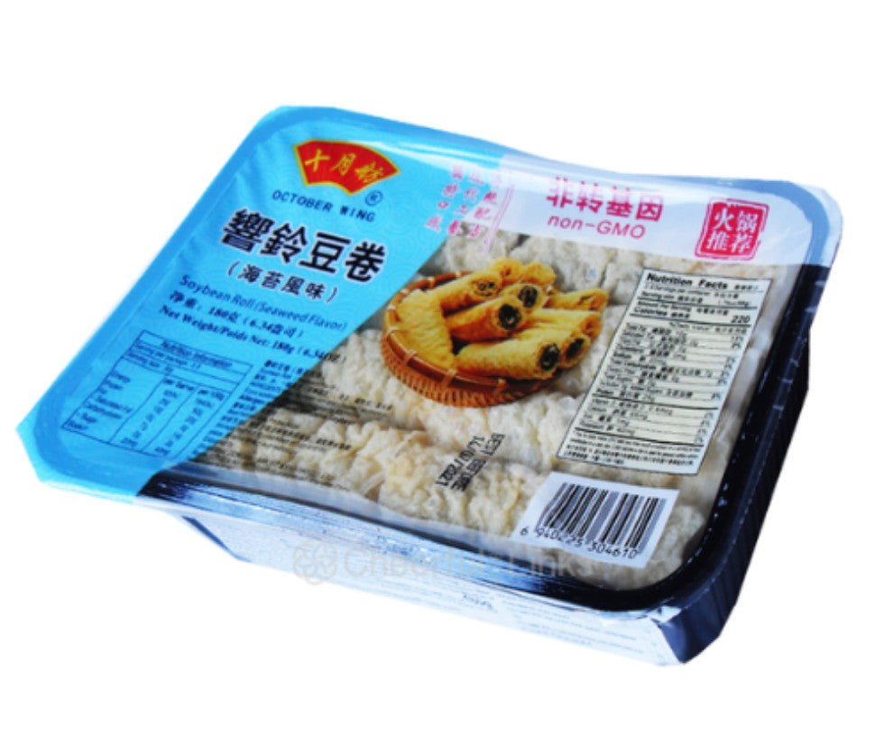 October Wing Seaweed Soybean Roll 十月舫(海苔風味)響鈴豆卷180g x 1