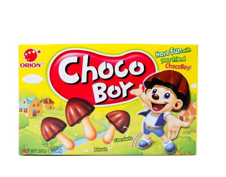 Orion Choco Boy (巧克力餅乾)好麗友蘑菇朱古力餅 36g x1