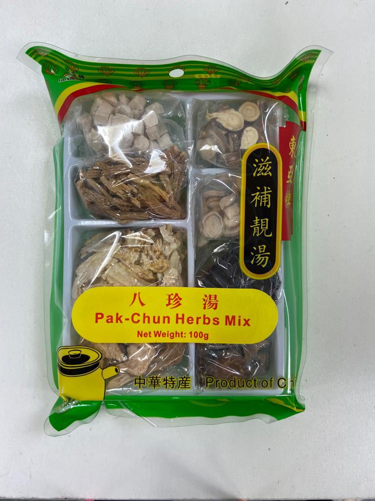 Nước súp trộn thảo mộc EA Pak Chun 100g 八珍湯 100gr x1