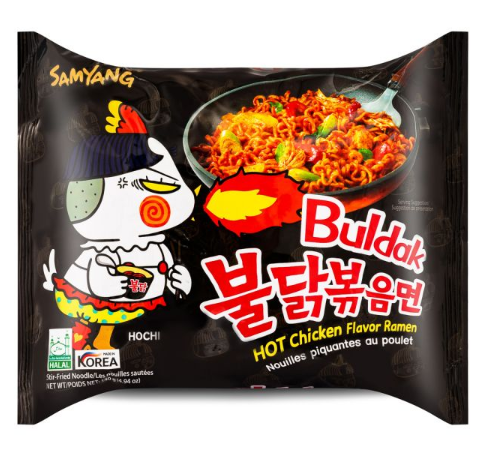 Mì ramen gà nóng Samyang 三養辣雞拌麵 Mi ramen ga cay multi 140g x1