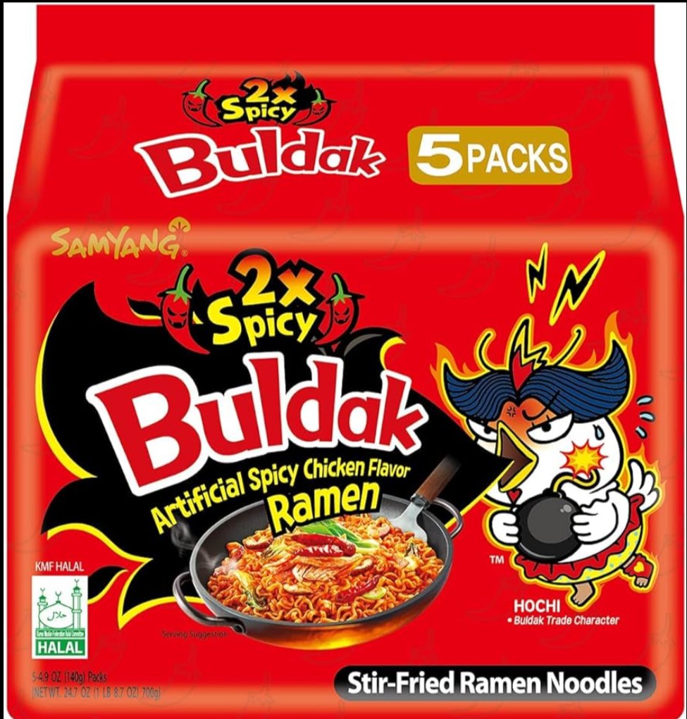 Samyang Hot Yukgaejang Noodle 辣香蘑菇味拉麵 Mi cay vi nam 120g x1