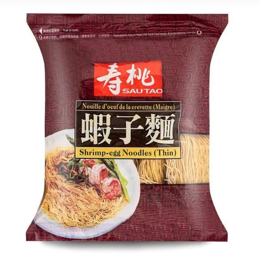 62573 秀頭蝦蛋麵薄米湯姆中細麵 454gr x 1