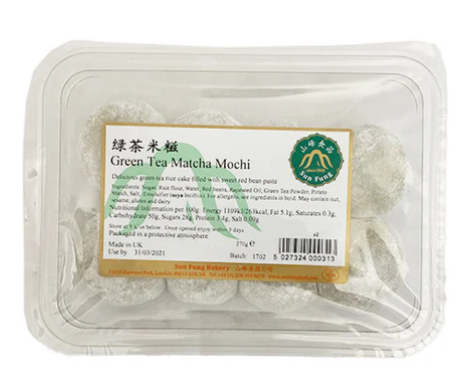 00313 新豐綠茶麻糬 山峰綠茶米糍 Banh Mochi Tra Xanh192g x 1