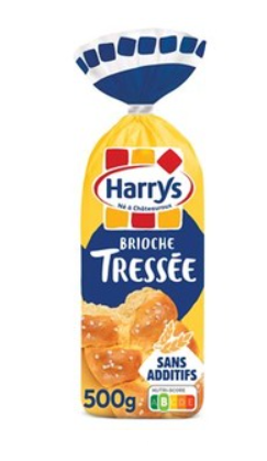 01231 Harry's Brioche Tressee Bánh Mỹ Hoa Cúc Pháp 500gr x 1