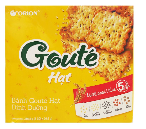 060009 Orion Goute 蛋糕 Banh Goute Me Gion Tan 316g x 8