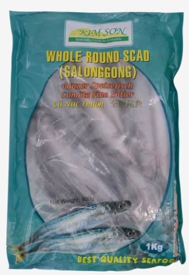Kim Son Whole Round Scad Galonggong 全硬尾魚 Ca Nuc Thuon 1kg x 1