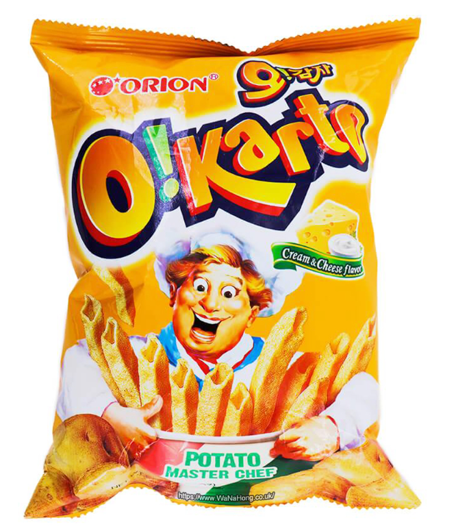 10907 Orion O'Karto (奶油乳酪口味)好麗友忌廉芝士口味薯條 Khoai tay chien kem pho mai 50g x1