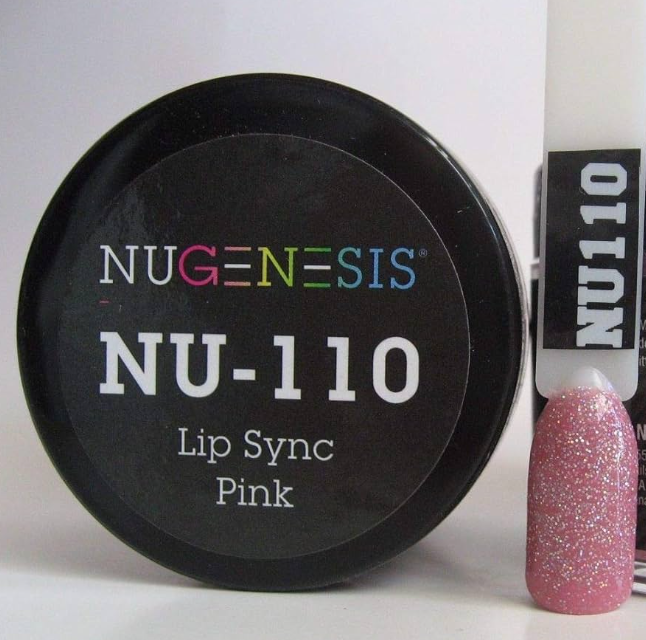 13106-Nugenesis -Dip Nail NU110 Lip Sync Hồng 1x2oz