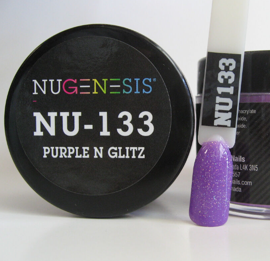 15133-Nugenesis Nhúng Móng NU133 Tím N Glitz 1x2oz