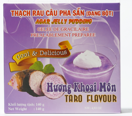 15224 3K 芋頭果凍布丁 Bot Rau Cau Mem Huong Khoai Mon140g x 60