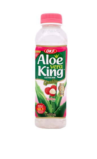 15721 OKF Aloe Vera Lychee 蘆薈汁(荔枝味)Nuoc Nha Dam Vi Vai 500ml x20