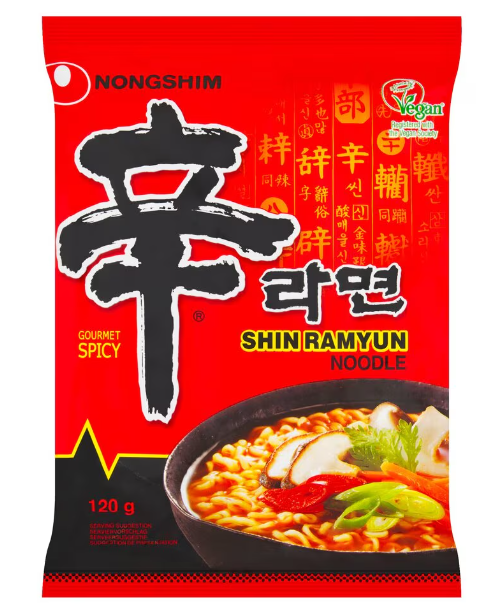 NS Shin Ramyun農心辛辣麵(五包裝) Mi cay (multi) (120g x5) x8