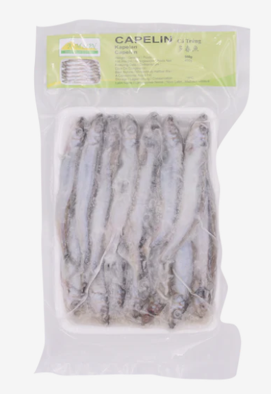 15761 Capelin đông lạnh Kim Sơn Cá Trung Đông Lãnh 500g x 20