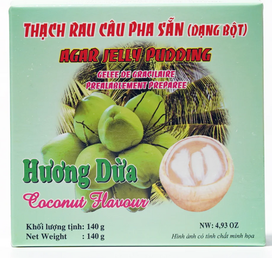 15858 3K 椰子果凍布丁 Bot Rau Cau Mem Huong Dua 140g x 60