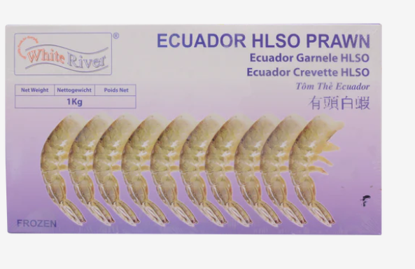 15949 white river ecuador HLSO 26/30 prawn  tom bo dau 1kg x 6 (box)