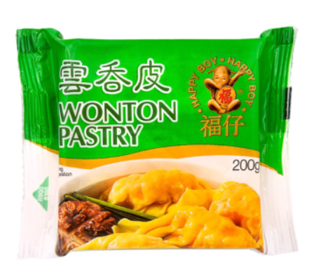 Happy Boy Frozen Wonton Pastry 福仔雲吞皮La Cuon Ha Cao Dong Lanh 200g x 60