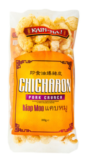 16247 Kain-Na chicharon即食油爆豬皮/kiap moo100gx30