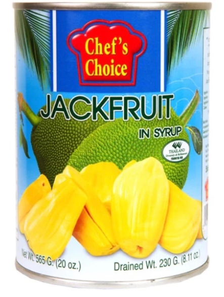 16257 Chef`s Choice Yellow Jackfruit In Syrup Mit Dong Lon 565gx24