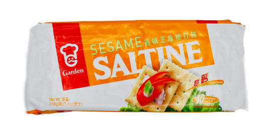 16386-6 GARDEN Saltine Cracker Sesame 嘉頓芝麻梳打餅 210 克 x20