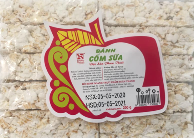 16670 Bánh Cốm Sữa Xuân Thành Bánh Cốm Sữa 200gr x 48