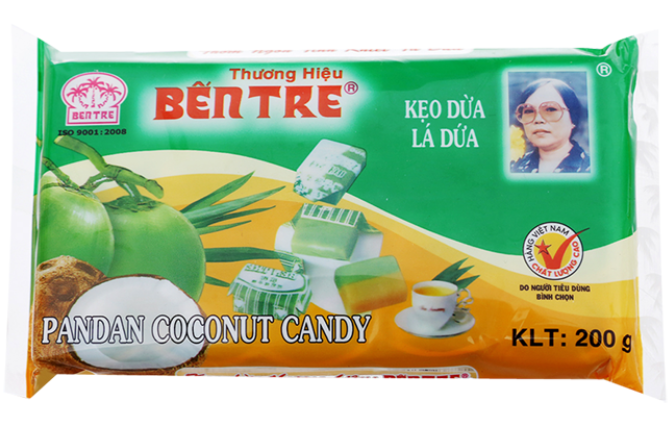 16676 Kẹo Dừa Bến Tre Vị Lá Dừa Keo Dừa Là Dừa 200g x 90