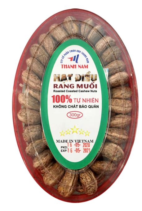 16683 Thanh Nam Roasted Cashew Nut With Salt Hat Dieu Rang Muoi 300gr x 40