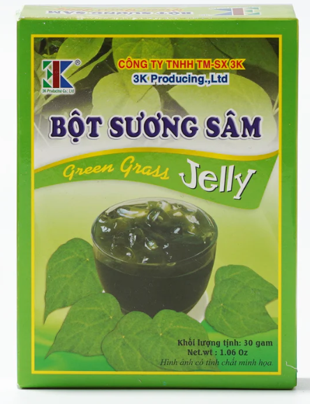 16710 Thạch Thủy Tinh Xanh 3K Sương Sâm 50g x 60 (hộp)