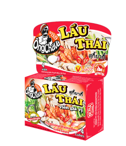 16724 OCV Thái Lẩu Gia Vị Viên Gia Vi Lau Thái 75g x 144(box)