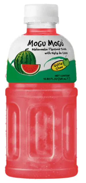16753 Mogu Mogu 西瓜口味西瓜口味飲料含椰果 Nuoc uong co vi dua hau 320ml x 1