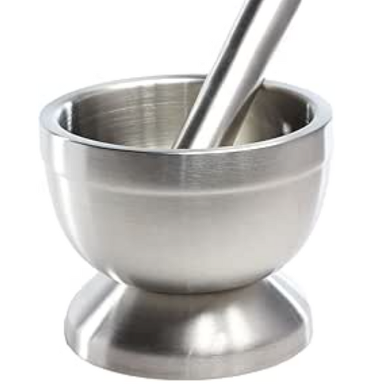 16794 Vữa Inox Cối Và Cháy Inox 2 Cái x 1 Bộ