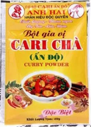 16938 Bột Cà Ri Anh Hải Bot Cari 25gr x 20 x 12