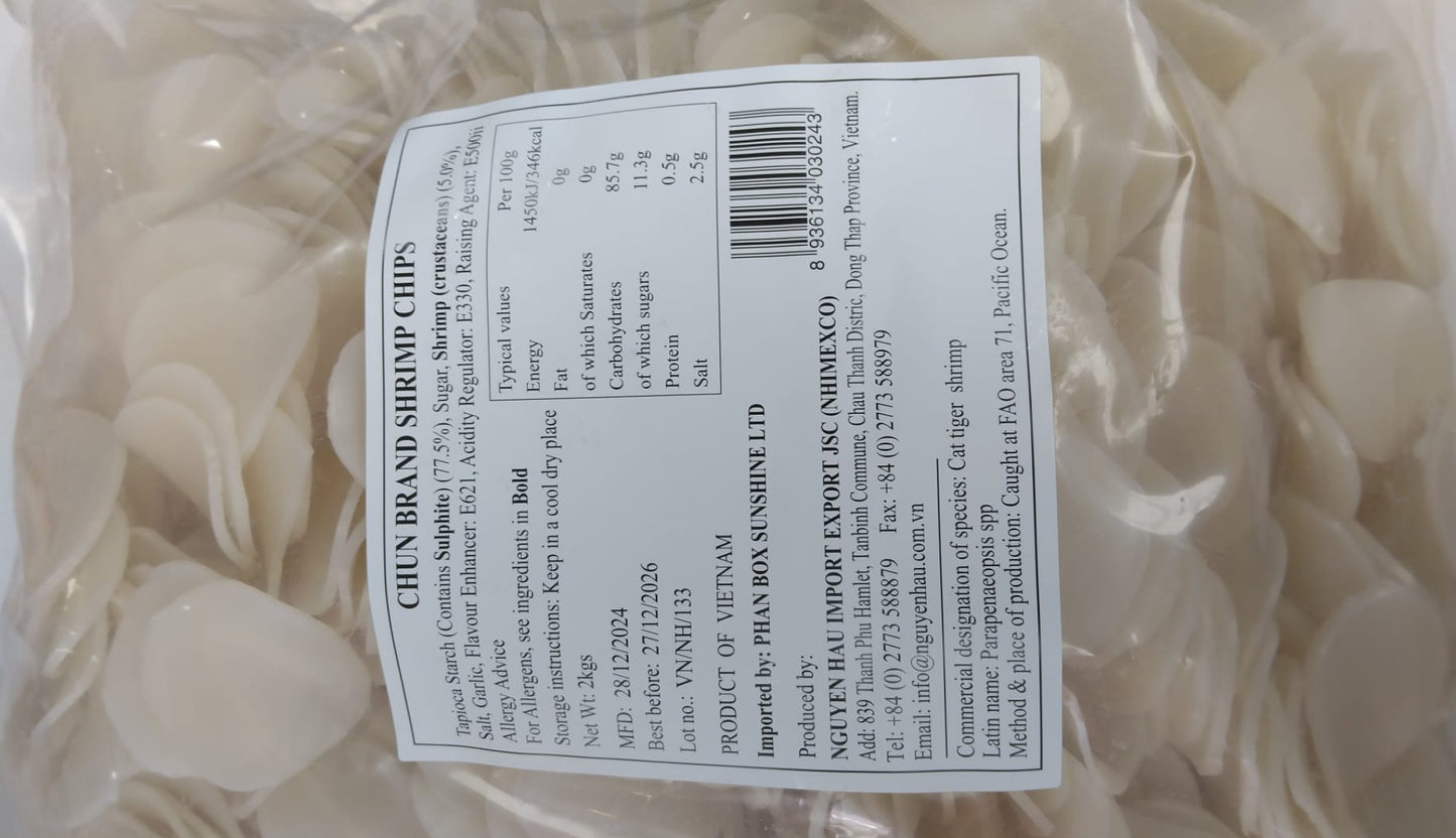 CB Vietnamese Prawn Cracker 越南蝦片 Banh phong tom 2kg x 1