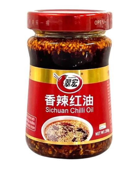 00621 CH Dầu Ớt Đỏ 翠宏香辣紅油 Đậu Ốt Đỏ 200g x 1