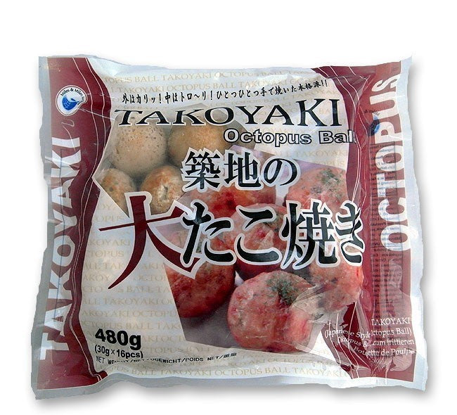 Bánh Pancake viên Takoyaki với bạch tuộc 日式章魚燒丸子 480g x1