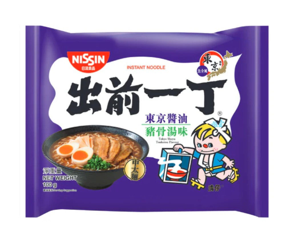 Nissin Demae Ramen Tokyo Shoyu Tonkotsu 出前一丁- 東京醬油豬骨湯味 Xoung Ion Nuoc Tuong Tokyo 100g x 1
