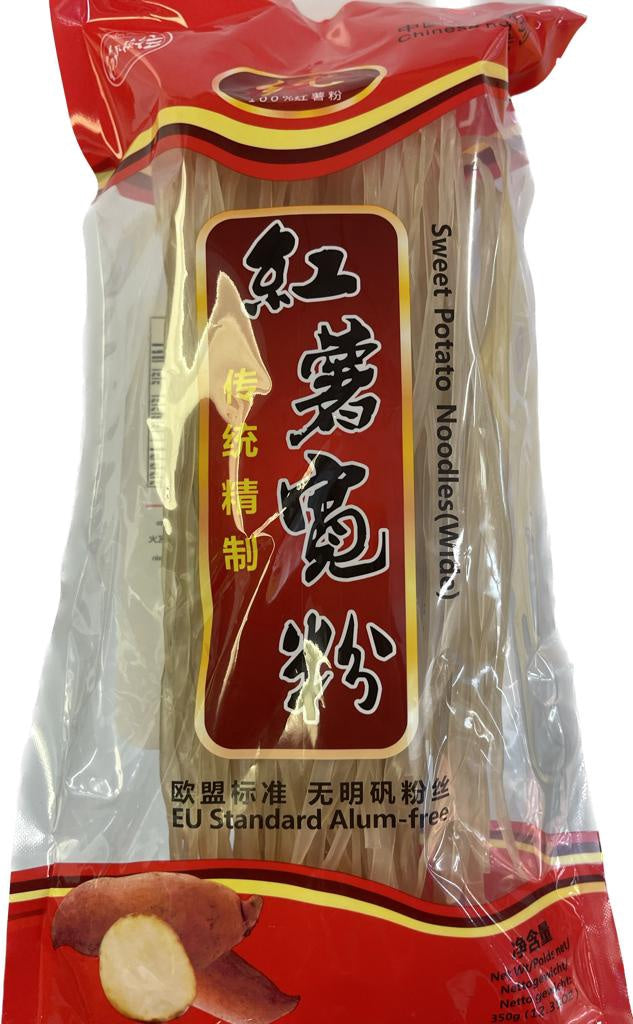 KLKW Mì Khoai Lang - Broad 筷来筷往红薯宽粉 Mi khoai lang 350g x1