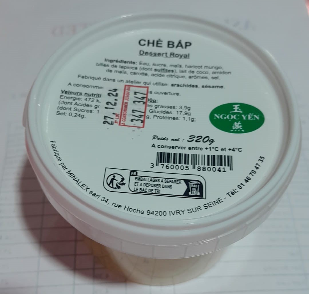 Corn Sweet Dessert 玉米甜羹 Che Bap 320g x 1