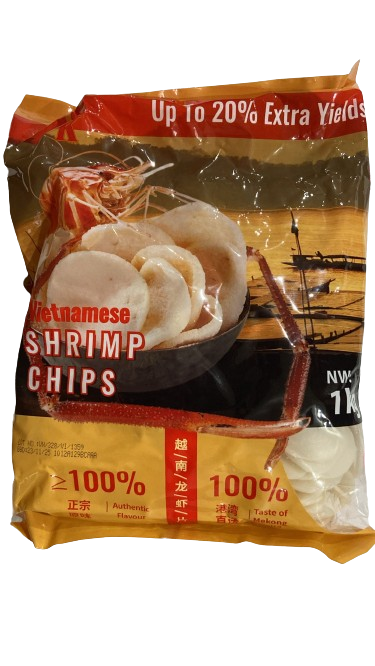 OK Sa giang Vietnamese Prawn Crackers (uncooked) 蝦片越南 Banh phong tom 1kg x12