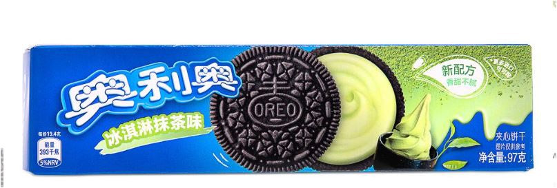 Oreo Cookies-Ice Cream & Matcha Flavoured夾心餅乾-抹茶味 97g x1
